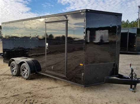 Usa trailer - Custom Black & Silver 7×16 Trailer. (ad 795) $ 13,560.00. Whether you need it for work or play, a good, reliable trailer helps you get the most out of your day. Hauling construction equipment, large tools or recreational vehicles requires a 7-foot enclosed trailer that delivers the highest levels of performance and durability.